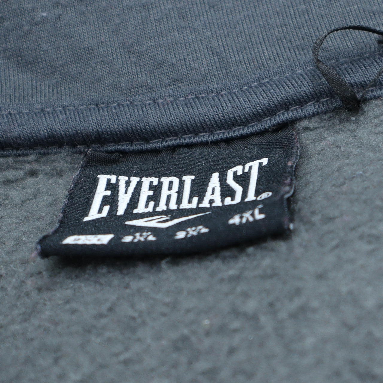 Everlast Mens Grey 3XL Full Zip Fleece Hoodie
