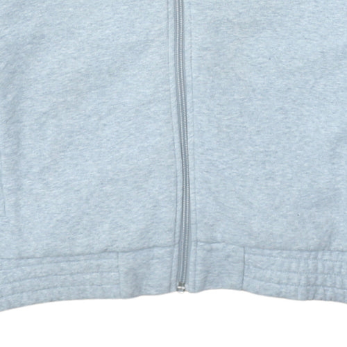 Adidas Men's Grey Full Zip Hoodie M Sportswear Fleece Jacket