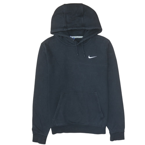 Nike Men's Black Pullover Hoodie M Fleece Regular Fit Logo Sportswear