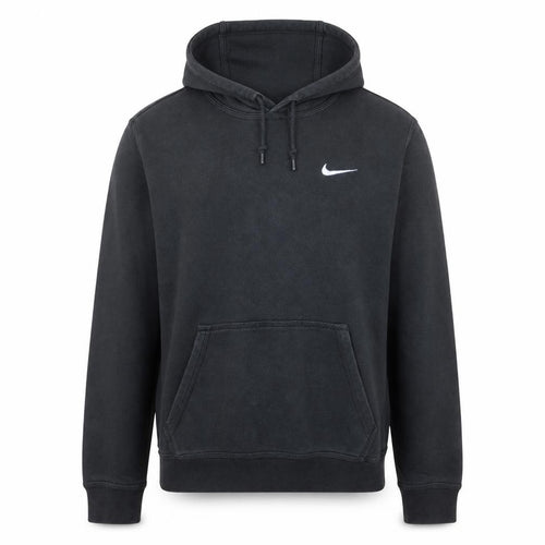 Nike Men's Black Pullover Hoodie M Fleece Regular Fit Logo Sportswear