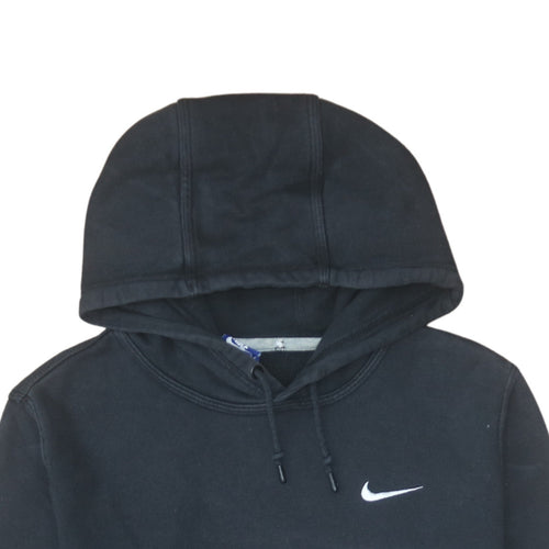 Nike Men's Black Pullover Hoodie M Fleece Regular Fit Logo Sportswear