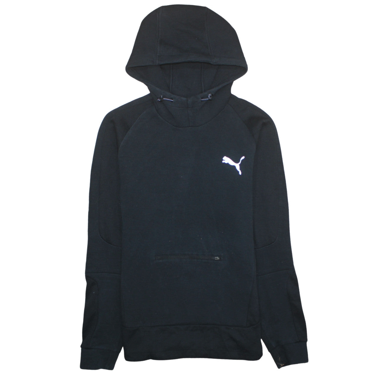 Puma Mens Black Pullover Hoodie Size L Sports Fleece Sweatshirt