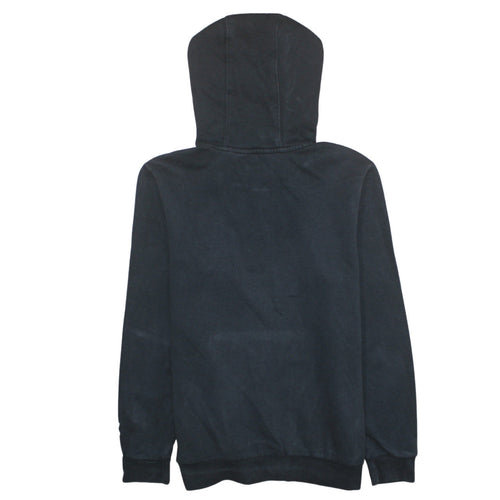 Adidas Boys Black Multicolour Logo Pullover Hoodie 13-14 Years Cotton Blend