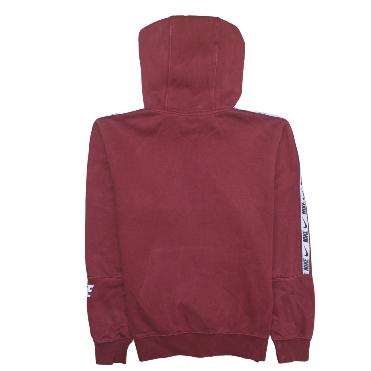 Nike Men's Red Pullover Hoodie S Logo Sports Fleece
