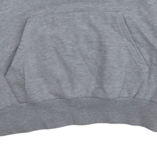 Ellesse Mens Grey 1/4 Zip Fleece Sweatshirt Size M Sports Logo Top