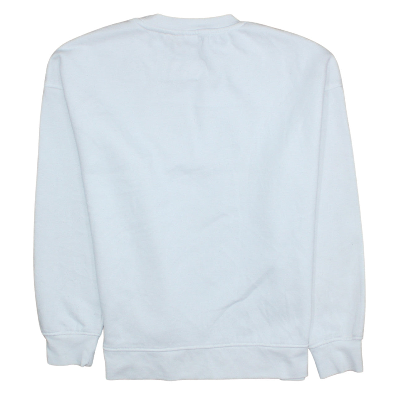 Disney Womens White Mickey Mouse Sweatshirt Size M Graphic Cotton Blend