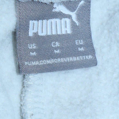 Puma Men's Grey Jogger Sweatpants M Regular Fit Elastic Waist