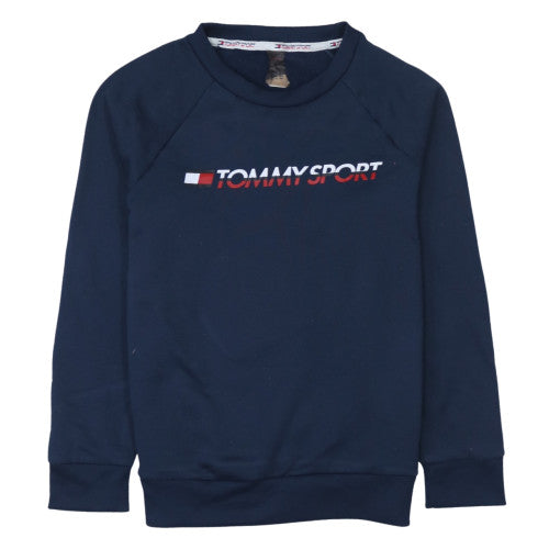 Tommy Sport Men's Blue Crew Neck Pullover Sweatshirt Size L