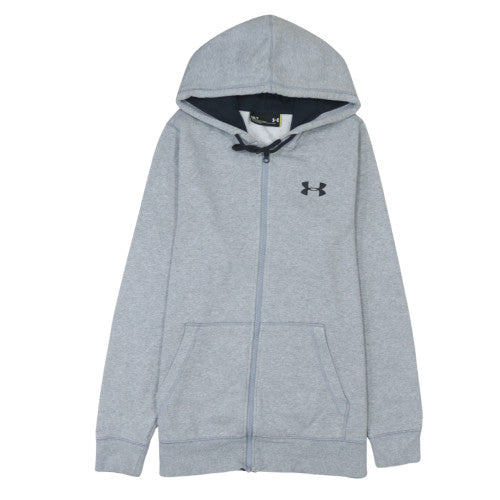 Under Armour Men's Grey Full Zip Hoodie Size S Loose Fit