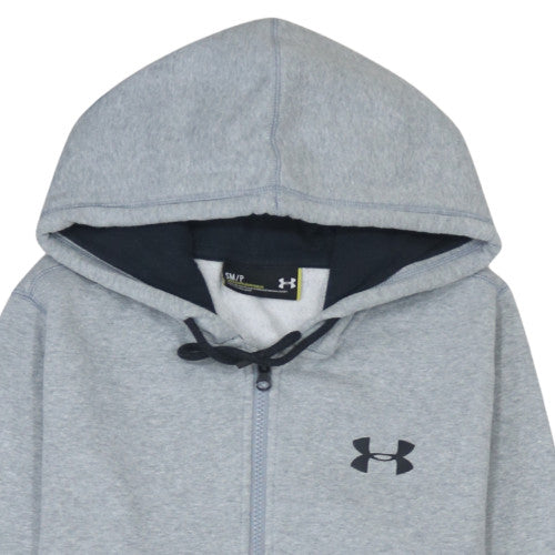 Under Armour Men's Grey Full Zip Hoodie Size S Loose Fit