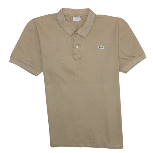 Lacoste Men’s Beige 2XL Short Sleeve Cotton Stretch Polo Shirt