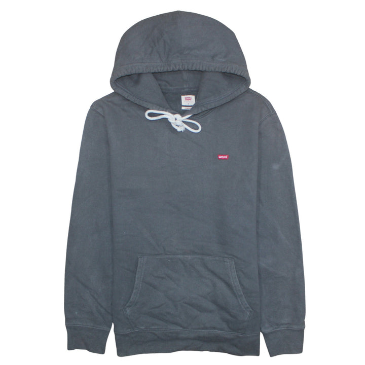 Levi's Men's Grey Pullover Hoodie M Classic Logo Cotton Sweatshirt