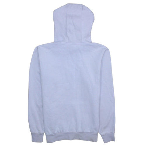 Ellesse Womens White Pullover Hoodie UK L Casual Logo Sweatshirt