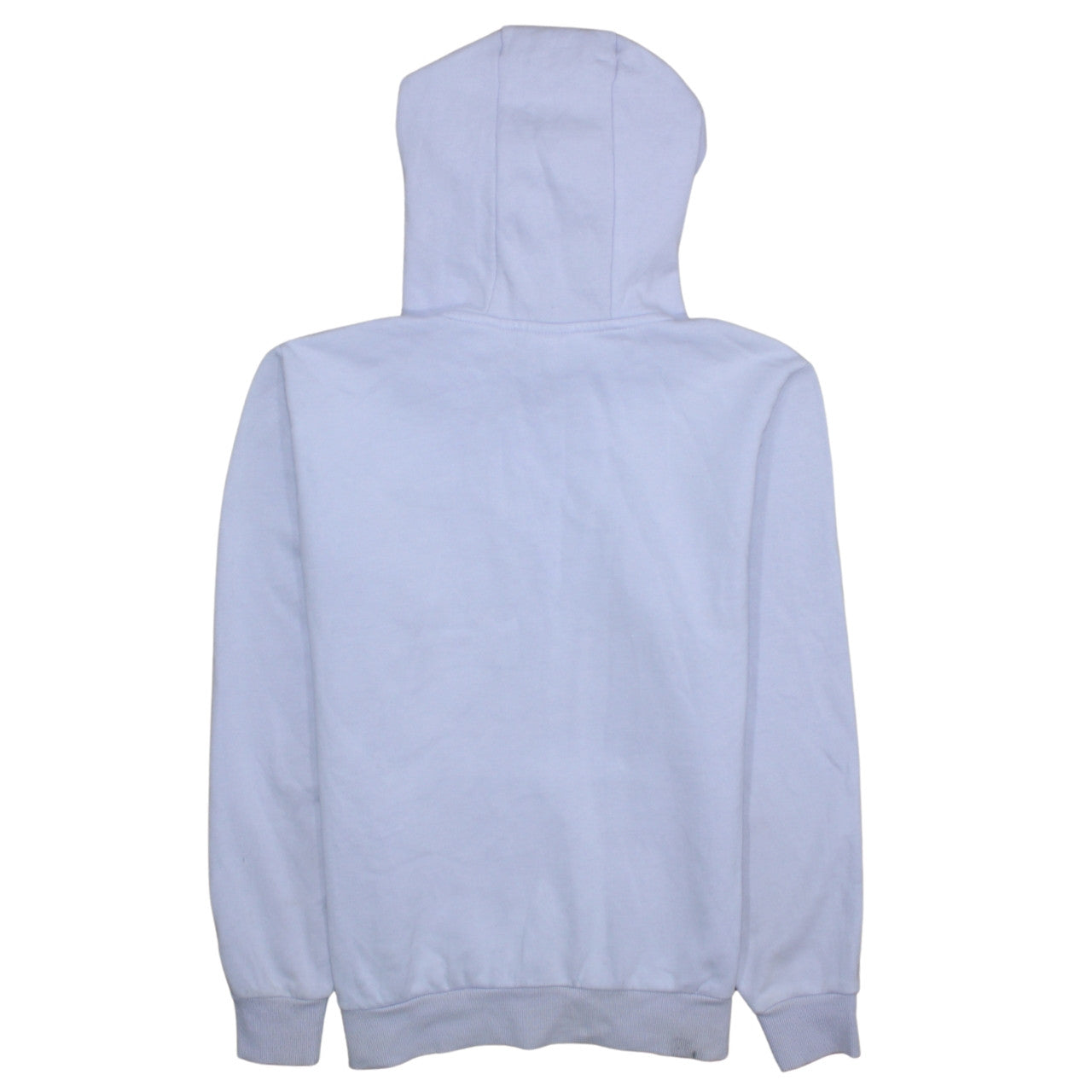 Ellesse Womens White Pullover Hoodie UK L Casual Logo Sweatshirt