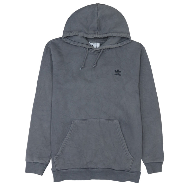 Adidas Mens Grey Pullover Hoodie L Fleece Primegreen Sportswear