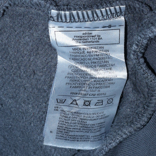 Adidas Mens Grey Pullover Hoodie L Fleece Primegreen Sportswear