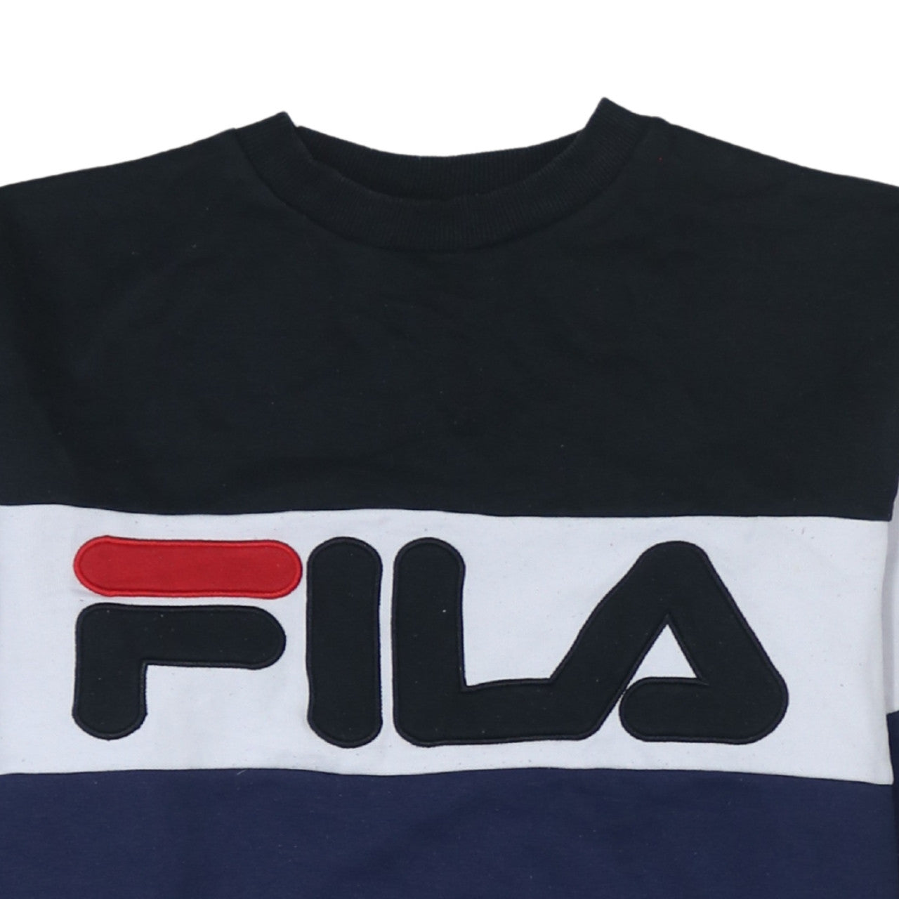 FILA Men's Multicoloured Logo Pullover Sweatshirt Size S