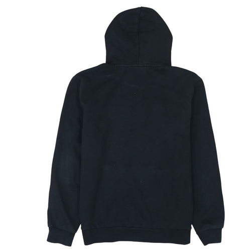Puma Men's Black Pullover Hoodie M Regular Fit Logo Fleece Sweatshirt