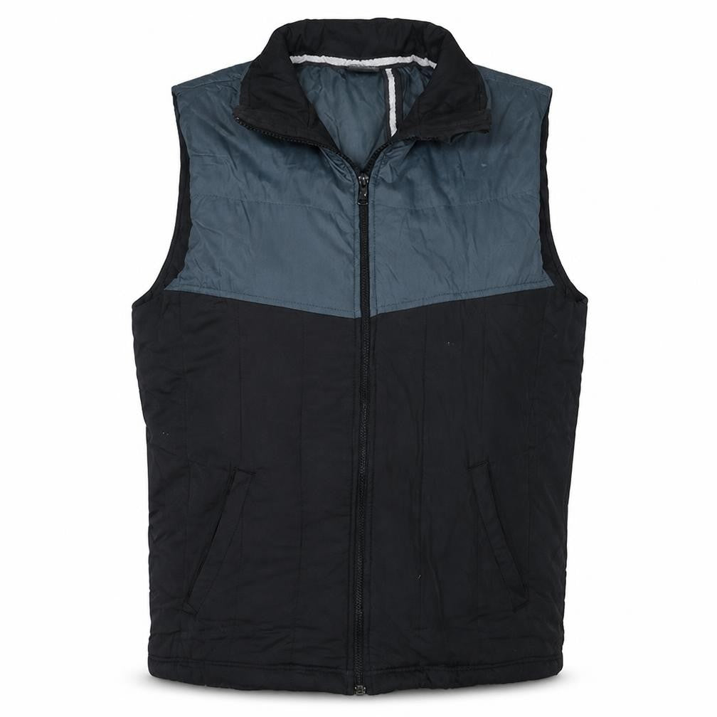 Front view of Puma Men’s Black M Padded Bodywarmer Zip Waistcoat