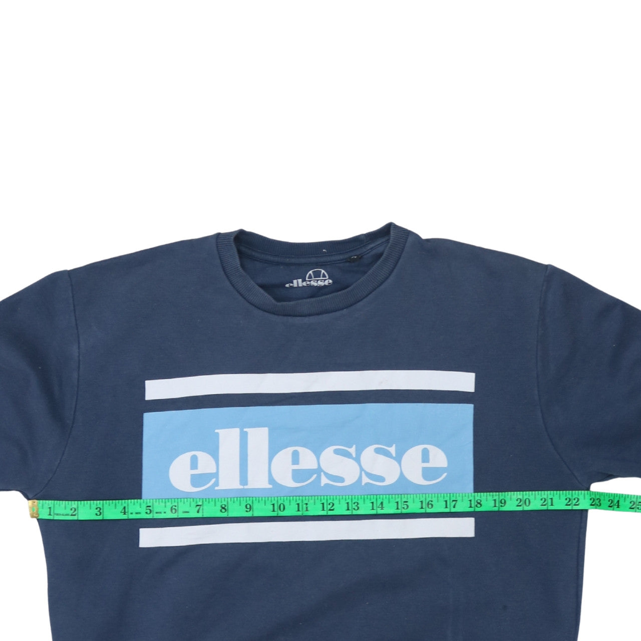 Ellesse Men's Blue Crew Neck Logo Sweatshirt Size M