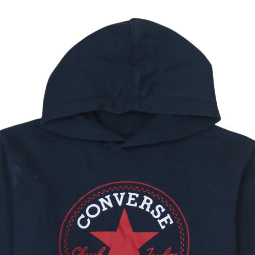 Converse Boys Navy Blue Hoodie XL 13-15 Years Pullover Logo Design