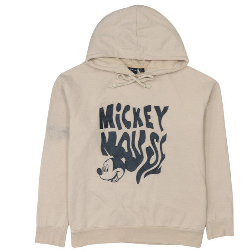 Disney x Primark Womens Beige Mickey Mouse Pullover Hoodie Size M 12-14