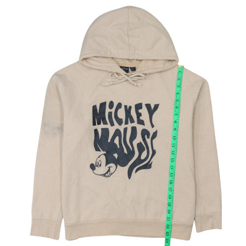 Disney x Primark Womens Beige Mickey Mouse Pullover Hoodie Size M 12-14