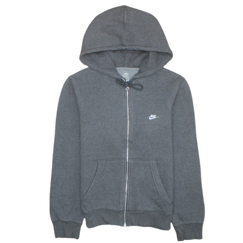 Nike Men's Grey Full Zip Hoodie Size S Regular Fit Sportswear