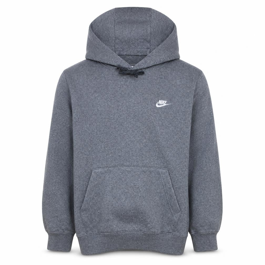 Nike Men's Grey Pullover Hoodie M Sports Fleece Sweatshirt
