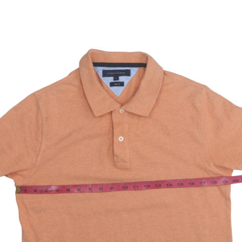 Tommy Hilfiger Men's Brown Slim Fit Cotton Polo Shirt L