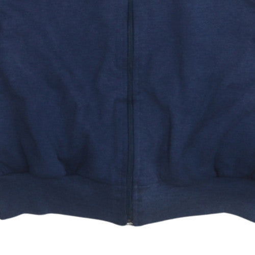 Adidas Women Navy Blue Red Grey Full Zip Sweatshirt Size M Retro Style