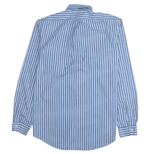 Ralph Lauren Men’s Blue Striped Button-Down Shirt L Slim Fit