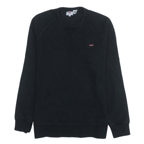 Levi's Men's Black Medium Crew Neck Pullover Sweatshirt