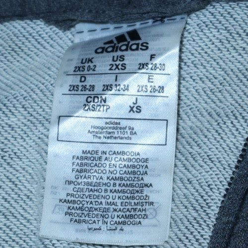 Adidas Womens Navy Full Zip Hoodie XS Hooded Sweatshirt Casual