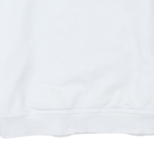 Nike Teens White Pullover Sweatshirt XL Crew Neck Fleece Sports Logo