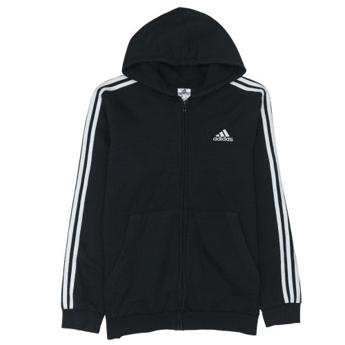 Adidas Men's Black Full Zip Hoodie L Fleece Sportswear