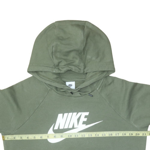 Nike Men's Green Pullover Hoodie S Fleece Graphic Logo Sportswear