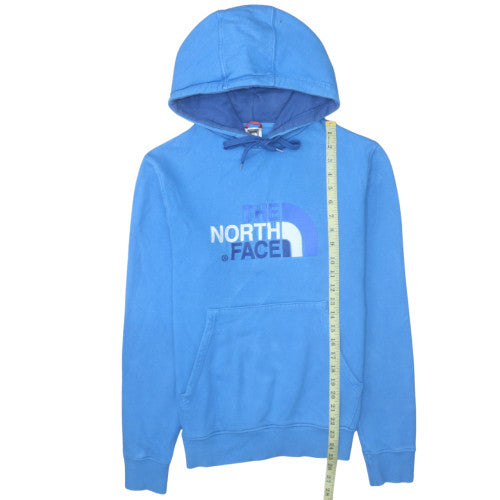 The North Face Men's Blue Pullover Hoodie Size S Fleece Cotton