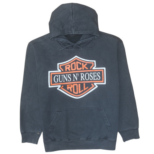Rock @ Tees Mens Black Guns N’ Roses Pullover Hoodie M