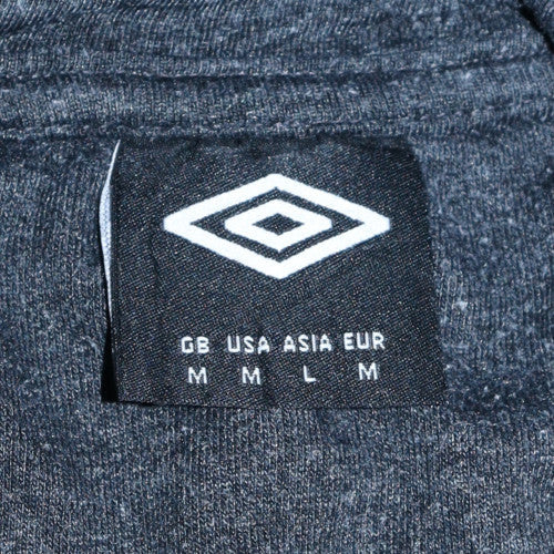 Umbro Men’s Blue Pullover Hoodie M Fleece Logo Sweatshirt
