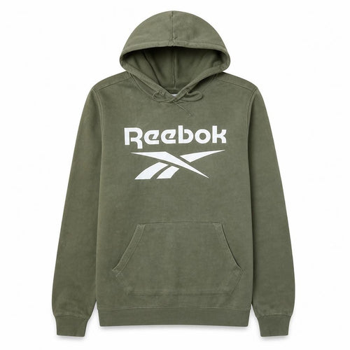Reebok Men's Green Pullover Hoodie M Fleece Sportswear