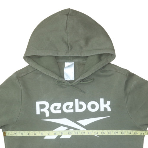 Reebok Men's Green Pullover Hoodie M Fleece Sportswear