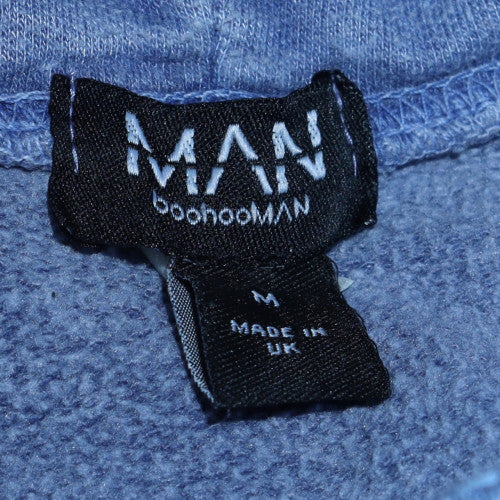 boohooMAN Men's Blue Angel Graphic Pullover Hoodie Size M
