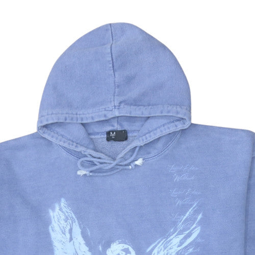 boohooMAN Men's Blue Angel Graphic Pullover Hoodie Size M