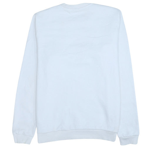 New Balance Men's White S Pullover Sweatshirt Crew Neck Logo