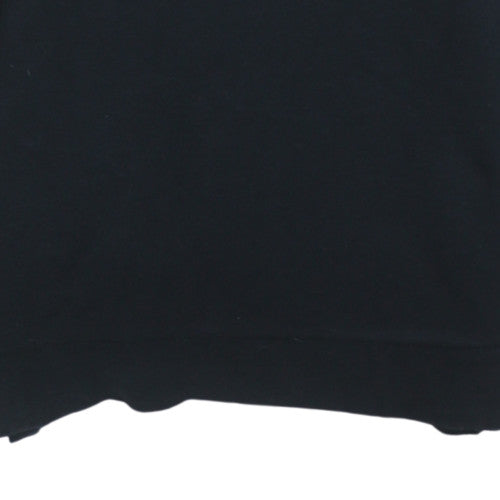 adidas Mens Black Crew Neck Sweatshirt Size S Pullover Fleece