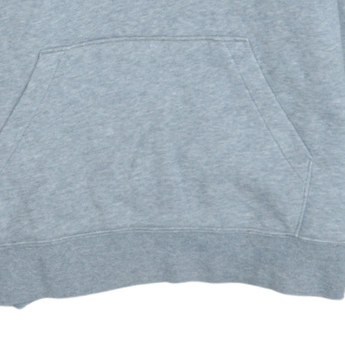 Nike Men's Grey Pullover Hoodie Small Graphic Logo Fleece