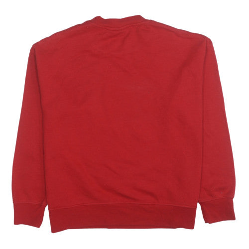 Disney Women Red Mickey and Friends Pullover Sweatshirt Size S