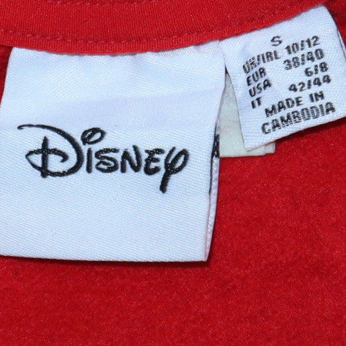 Disney Women Red Mickey and Friends Pullover Sweatshirt Size S
