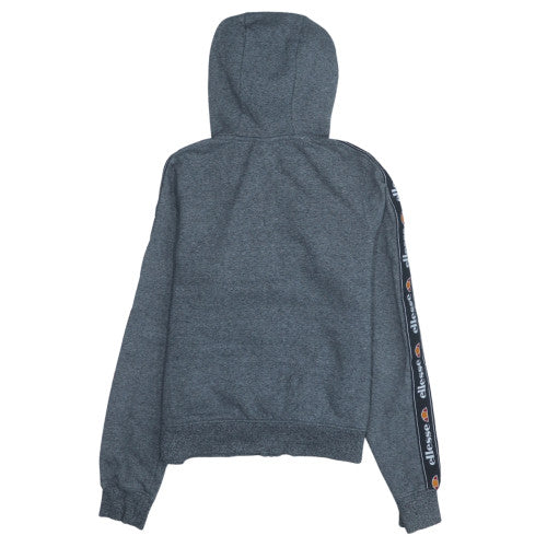 Ellesse Mens Grey Full Zip Hoodie Size L Sports Fleece Excellent